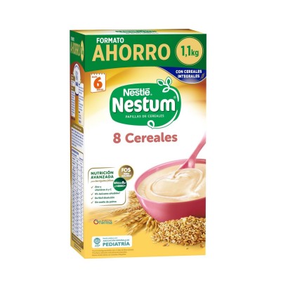 Comprar NESTLE NESTUM PAPILLA 8 CEREALES 1100 G al mejor precio en NuestraFarma, tu farmacia online
