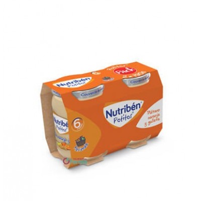 Comprar NUTRIBEN POTITO PLATANO NARANJA Y GALLETA 2 X 190 G al mejor precio en NuestraFarma, tu farmacia online
