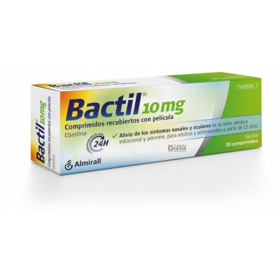 Comprar BACTIL 10 MG 20 COMPRIMIDOS RECUBIERTOS al mejor precio en NuestraFarma, tu farmacia online