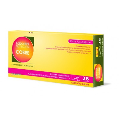 Comprar LABCATAL 4 COBRE 28 AMPOLLAS al mejor precio en NuestraFarma, tu farmacia online