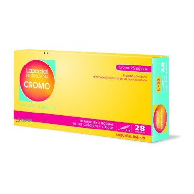 Comprar LABCATAL 22 CROMO 28 AMPOLLAS al mejor precio en NuestraFarma, tu farmacia online