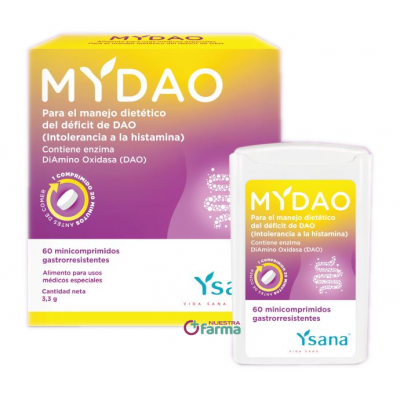 Comprar MYDAO 60 COMPRIMIDOS GASTRORRESISTENTES al mejor precio en NuestraFarma, tu farmacia online