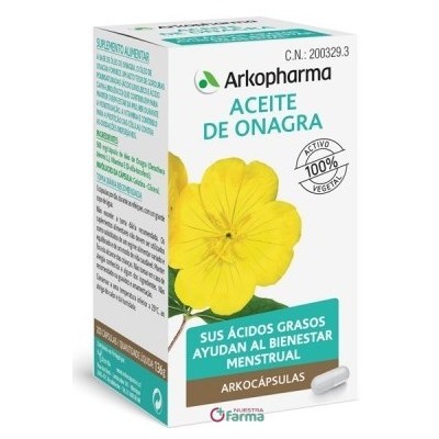 Comprar ARKOCAPSULAS ACEITE DE ONAGRA 200 CAPSULAS al mejor precio en NuestraFarma, tu farmacia online