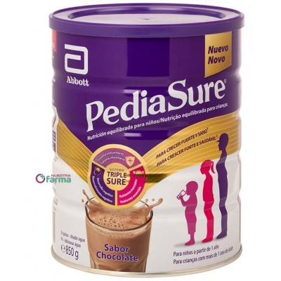 Comprar PEDIASURE POLVO CHOCOLATE 850 G al mejor precio en NuestraFarma, tu farmacia online