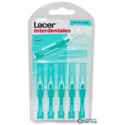 Comprar LACER CEPILLO INTERDENTAL EXTRAFINO 6 UNIDADES al mejor precio en NuestraFarma, tu farmacia online