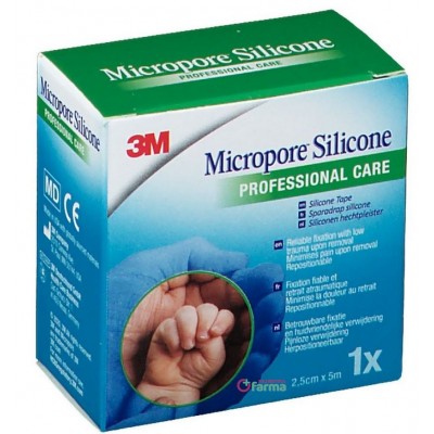 Comprar ESPARADRAPO SILICONA 3M MICROPORE ROLLO 5 M X 2.5 CM al mejor precio en NuestraFarma, tu farmacia online