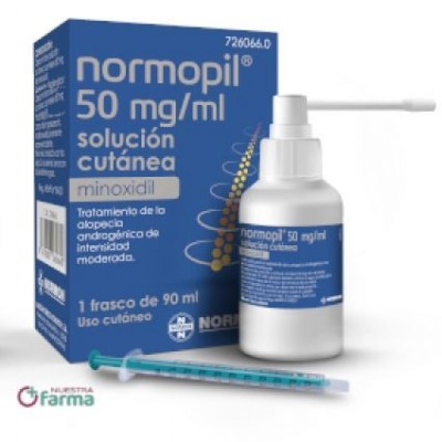 Comprar NORMOPIL 50 MG/ML 1 FRASCO SOLUCION CUTANEA 90 ML al mejor precio en NuestraFarma, tu farmacia online