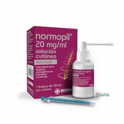 Comprar NORMOPIL 20 MG/ML 1 FRASCO SOLUCION CUTANEA 90 ML al mejor precio en NuestraFarma, tu farmacia online