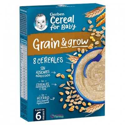Comprar GERBER PAPILLA 8 CEREALES 250 G al mejor precio en NuestraFarma, tu farmacia online