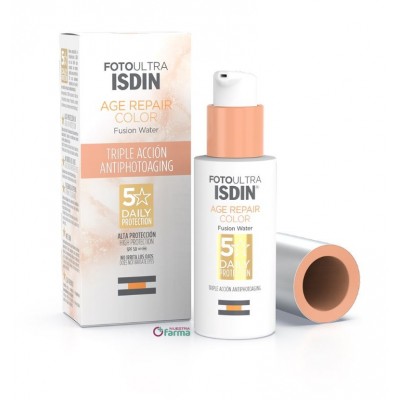Comprar ISDIN FOTO ULTRA AGE REPAIR COLOR FUSION WATER SPF50+ 50 ML al mejor precio en NuestraFarma, tu farmacia online