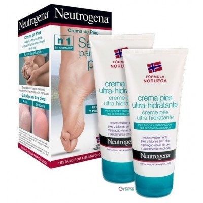 Comprar NEUTROGENA CREMA PIES ULTRA-HIDRATANTE 100 ML+100 ML al mejor precio en NuestraFarma, tu farmacia online