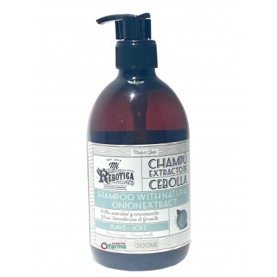 Comprar MI REBOTICA CHAMPU SUAVE CON EXTRACTO DE CEBOLLA 500 ML al mejor precio en NuestraFarma, tu farmacia online