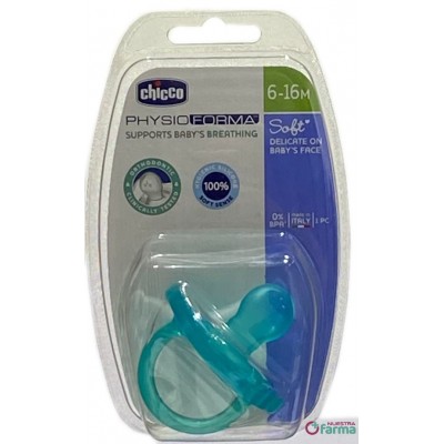 Comprar CHICCO CHUPETE SILICONA PHYSIOFORMA AZUL 6-16M al mejor precio en NuestraFarma, tu farmacia online
