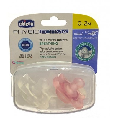 Comprar CHICCO CHUPETE PHYSIO FORMA ROSA 0 - 2 MESES 2 UNIDADES al mejor precio en NuestraFarma, tu farmacia online