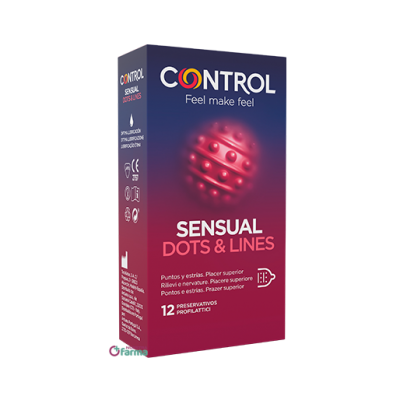 Comprar CONTROL SENSUAL DOTS & LINES 12 UNIDADES al mejor precio en NuestraFarma, tu farmacia online