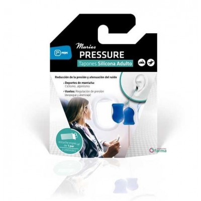 Comprar TAPONES OIDOS SILICONA MARIES PRESSURE ADULTO 2 UNIDADES al mejor precio en NuestraFarma, tu farmacia online