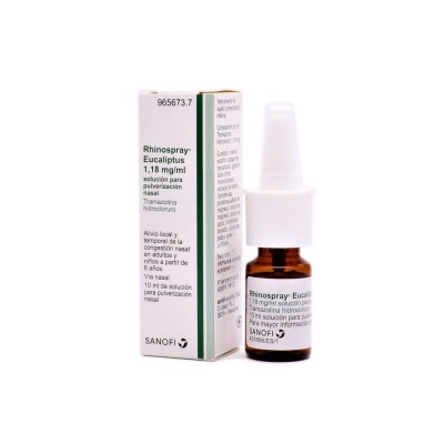 Comprar RHINOSPRAY EUCALIPTUS 1,18 mg/ml SOLUCION PARA PULVERIZACION NASAL 1 FRASCO 10 ml al mejor precio en NuestraFarma, tu farmacia online