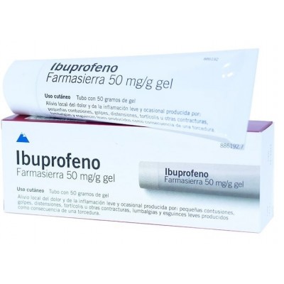 Comprar IBUPROFENO FARMASIERRA 50 MG/G GEL CUTANEO 1 TUBO 50 G al mejor precio en NuestraFarma, tu farmacia online
