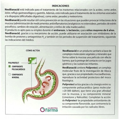 Comprar NEOBIANACID 20 SOBRES GRANULADO 1,55 G al mejor precio en NuestraFarma, tu farmacia online