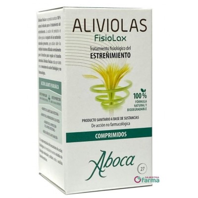 Comprar ALIVIOLAS FISIOLAX 27 COMPRIMIDOS al mejor precio en NuestraFarma, tu farmacia online