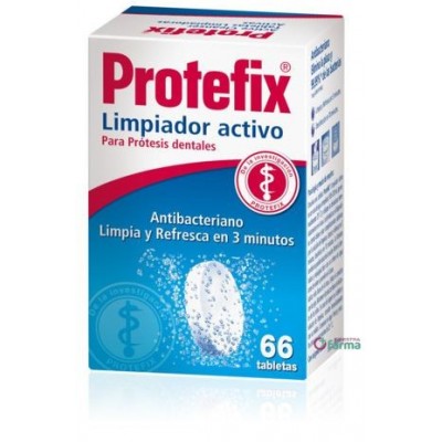Comprar PROTEFIX LIMPIADOR ACTIVO 66 TABLETAS al mejor precio en NuestraFarma, tu farmacia online