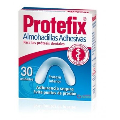 Comprar PROTEFIX ALMOHADILLA ADHESIVA INFERIOR 30 UNIDADES al mejor precio en NuestraFarma, tu farmacia online