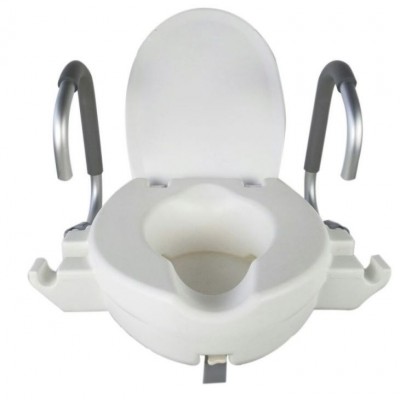 Comprar ELEVADOR WC CON REPOSABRAZOS ABATIBLE MODELO ALCALA al mejor precio en NuestraFarma, tu farmacia online