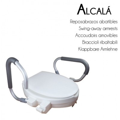 Comprar ELEVADOR WC CON REPOSABRAZOS ABATIBLE MODELO ALCALA al mejor precio en NuestraFarma, tu farmacia online