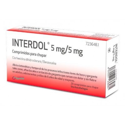 Comprar GARYDOL FORTE 5 mg/5 mg 20 COMPRIMIDOS PARA CHUPAR al mejor precio en NuestraFarma, tu farmacia online