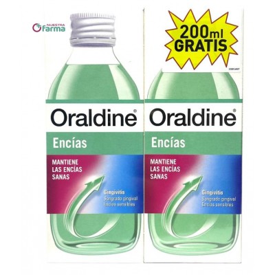 Comprar ORALDINE ENCIAS ENJUAGUE BUCAL 400 ML + 400 ML al mejor precio en NuestraFarma, tu farmacia online