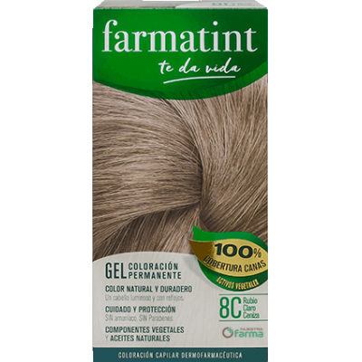 Comprar FARMATINT 8C TONO RUBIO CLARO CENIZA 135 ML al mejor precio en NuestraFarma, tu farmacia online