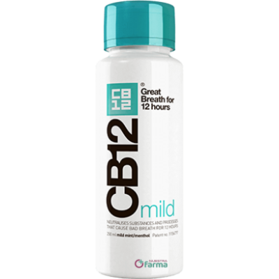 Comprar CB12 MILD MINT ENJUAGUE BUCAL BUEN ALIENTO 250 ML al mejor precio en NuestraFarma, tu farmacia online
