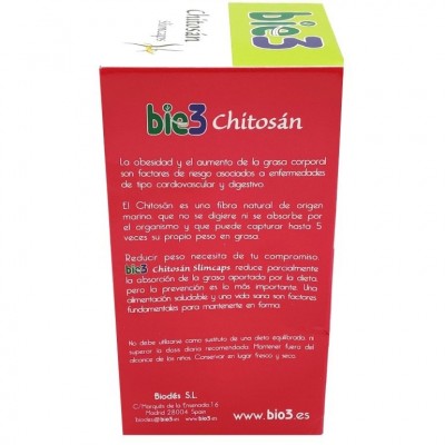 Comprar BIE3 CHITOSAN 80 CAPSULAS al mejor precio en NuestraFarma, tu farmacia online