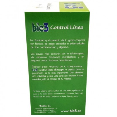 Comprar BIE3 CONTROL LINEA SLIMCAPS 80 CAPSULAS al mejor precio en NuestraFarma, tu farmacia online