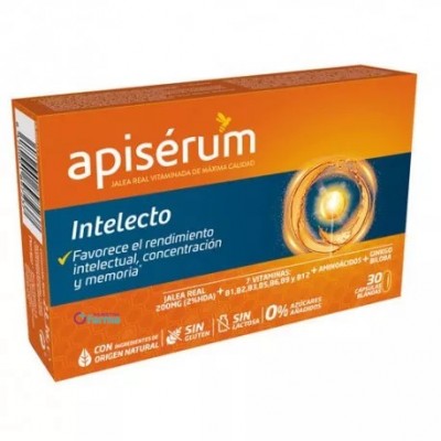 Comprar APISERUM INTELECTO 30 CAPSULAS al mejor precio en NuestraFarma, tu farmacia online