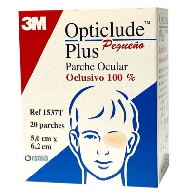 Comprar OPTICLUDE PLUS PARCHES OCULARES PEQUEÑO REF 1537T 5 X 6,2 CM 20 UNIDADES al mejor precio en NuestraFarma, tu farmacia online
