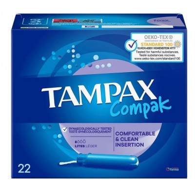 Comprar TAMPAX COMPAK LITES 24 TAMPONES al mejor precio en NuestraFarma, tu farmacia online