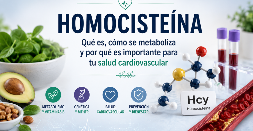 Homocisteína: qué es, cómo se metaboliza y qué papel tienen la vitamina B12, la vitamina B6 y el ácido fólico
